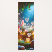 Magical Glowing Flowers Heart Garden  ヨガマット (正面)