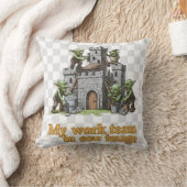 Magical gnome castle fantasy design クッション (ブランケット)