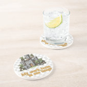 Magical gnome castle fantasy design gift コースター (側面)