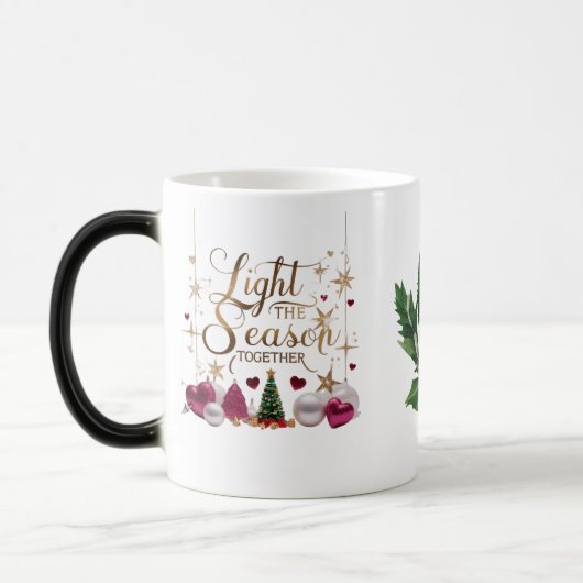 Magical Gold Script Light the Season Together モーフィングマグカップ (左)