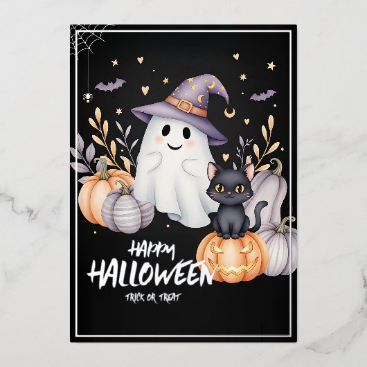 Magical Halloween Party 箔招待状 (正面)