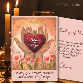 Magical Hands Heart Get Well Soon Healing Card シーズンカード