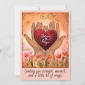 Magical Hands Heart Get Well Soon Healing Card シーズンカード (正面)