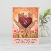 Magical Hands Heart Get Well Soon Healing Card シーズンカード (スタンド正面)