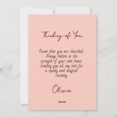 Magical Hands Heart Get Well Soon Healing Card シーズンカード (裏面)