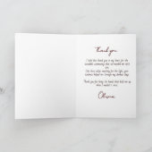 Magical Hands holding Heart thank you card カード (内部)