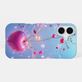 Magical Heart - Sparkling Love Tree Phone Case iPhone 16ケース (裏面横)