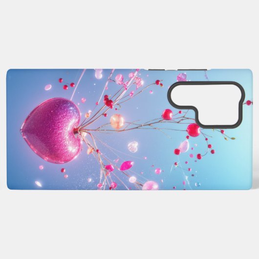 Magical Heart - Sparkling Love Tree Phone Case Samsung Galaxyケース (裏面横)