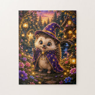 Magical Hedgehog Wizard Jigsaw Puzzle ジグソーパズル
