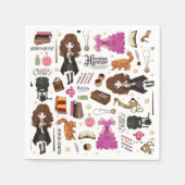 Magical Hermione Granger Watercolor スタンダードカクテルナプキン (正面)