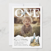 Magical Hogwarts Owl First PhotoPop Birthday  招待状 (正面)