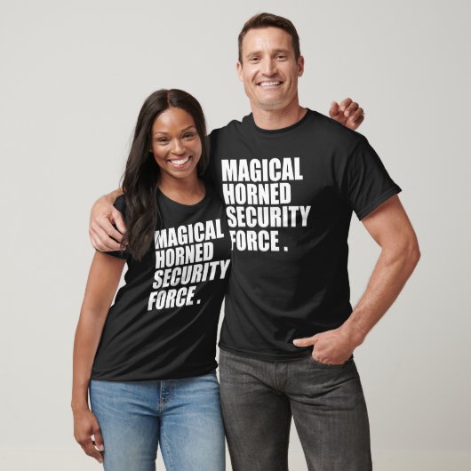 Magical Horned Security Force Funny Halloween Tシャツ (ユニセックス)