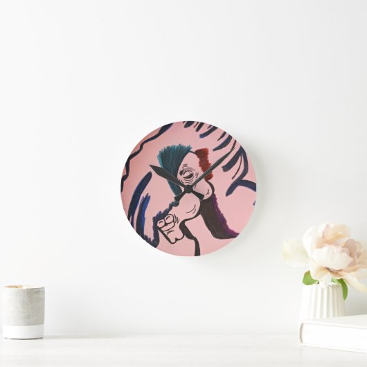 Magical Horse Round Pillow ラウンド壁時計 (ホーム)