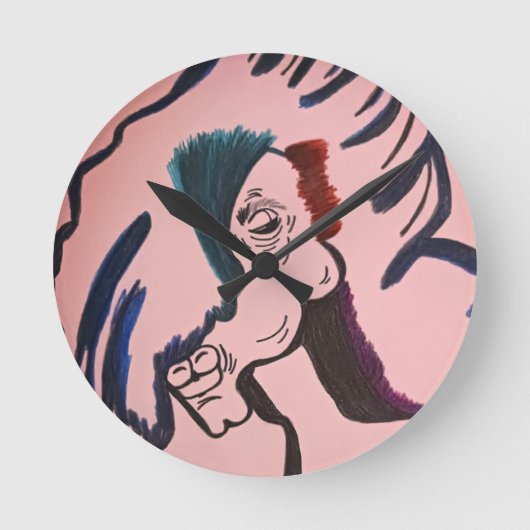 Magical Horse Round Pillow ラウンド壁時計 (正面)