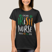 Magical Irish Nurse Funny St Patricks Day I'm An I Tシャツ (正面)