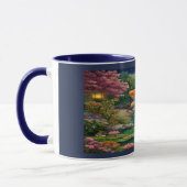 Magical Koi Fish Zen Garden Night Mug マグカップ (左)