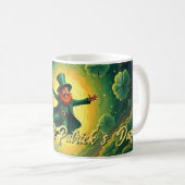 Magical Leprechaun St. Patrick’s Day Art コーヒーマグカップ (正面右)