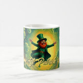 Magical Leprechaun St. Patrick’s Day Art コーヒーマグカップ (中央)