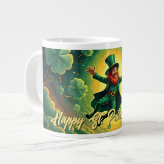 Magical Leprechaun St. Patrick’s Day Art ジャンボコーヒーマグカップ