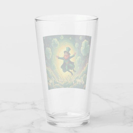 Magical Leprechaun St. Patrick’s Day Art タンブラーグラス (裏面)