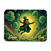 Magical Leprechaun St. Patrick’s Day Art マグネット (横)