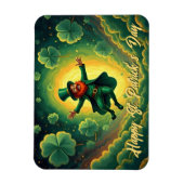 Magical Leprechaun St. Patrick’s Day Art マグネット (縦)