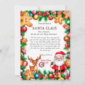 Magical Letter from Santa Card 招待状