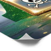 Magical Letter X Wall Art Poster for Kids Room ポスター (角)