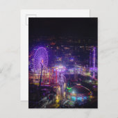 Magical lights of Vienna's Prater park in night ポストカード (正面/裏面)