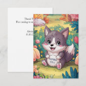 Magical Lovely Wolf サンキューカード (正面/裏面)