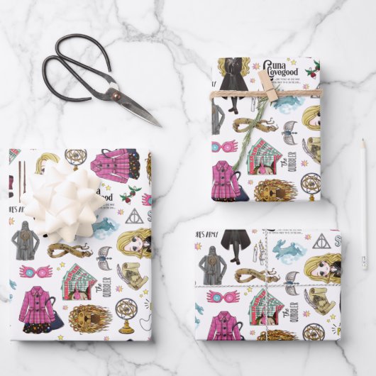 Magical Luna Lovegood Watercolor ラッピングペーパーシート (正面)