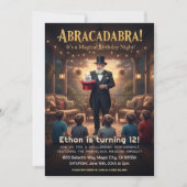 Magical Magician Birthday Party  招待状 (正面)