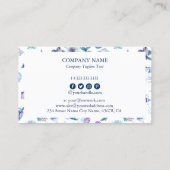 Magical marine creatures pattern marine biologist  名刺 (裏面)