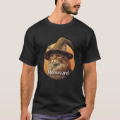 Magical Meowzard Enchanting Cat Wizard Illustratio Tシャツ (正面)