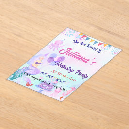 Magical Mermaid Birthday Invitation アクリル招待状