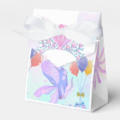 Magical  Mermaid Birthday Invitation Card フェイバーボックス (正面サイド)