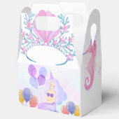 Magical  Mermaid Birthday Invitation Card フェイバーボックス (見開き)