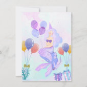 Magical Mermaid Birthday Invitation Card 招待状 (裏面)