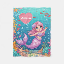 Magical Mermaid Blanket フリースブランケット