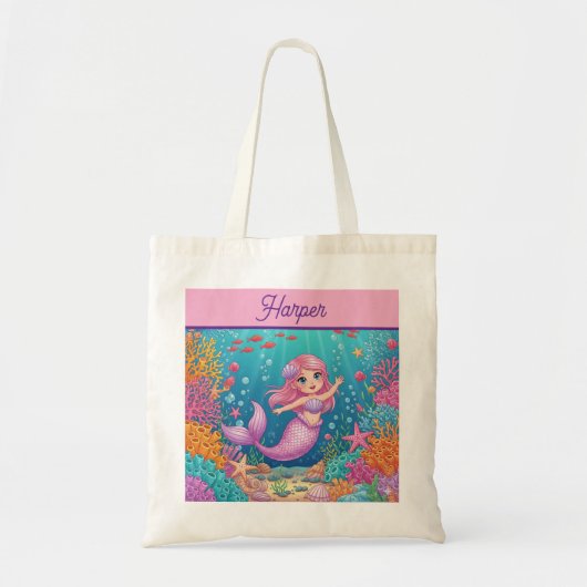 Magical Mermaid Tote Bag トートバッグ (正面)