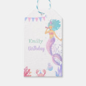 Magical Mermaid Under the Sea Kids Birthday ギフトタグ (正面)
