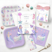 Magical Mermaid Under the Sea Kids Birthday ギフトタグ