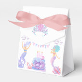 Magical Mermaid Under the Sea Kids Birthday フェイバーボックス (正面サイド)