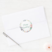 Magical Mermaids Unicorns Rainbow Favor Stickers ラウンドシール (封筒)