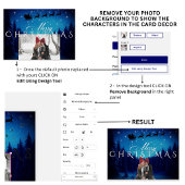 Magical Merry Christmas - Photo and Message Silver 箔シーズンカード