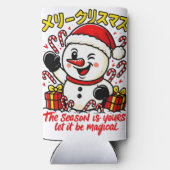 Magical Merry Christmas Snowman Cooler Bag スリム缶クーラー (裏面)