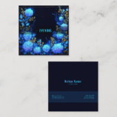 Magical Midnight Garden Floral スクエア名刺 (正面/裏面)