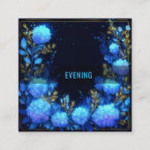 Magical Midnight Garden Floral スクエア名刺 (正面)