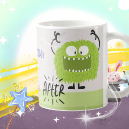 Magical Monster Transformation Kids Name コーヒーマグカップ