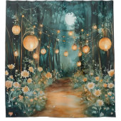 Magical Moonlit Garden | シャワーカーテン (正面)